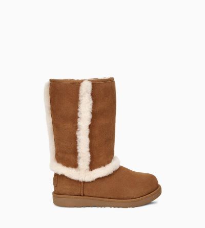 UGG Hadley II Tall Big Kids Boots Chestnut/ Brown - AU 897EV